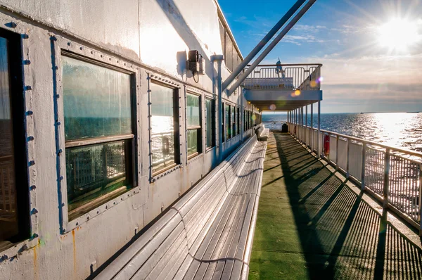 Aboard the Cape May -Lewes Ferry, in the Delaware Bay between Ne — Stock Photo, Image