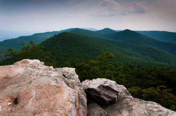 Vista das Montanhas Apalaches de Duncan Knob, George Washi — Fotografia de Stock