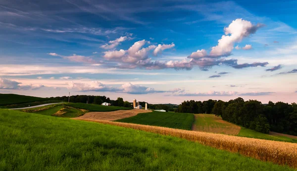 Fazenda no condado rural de Southern York, Pensilvânia . — Fotografia de Stock
