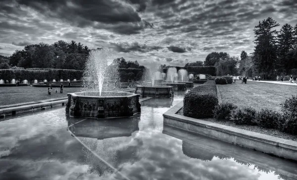 Fuentes en Longwood Gardens, Pennsylvania . — Foto de Stock