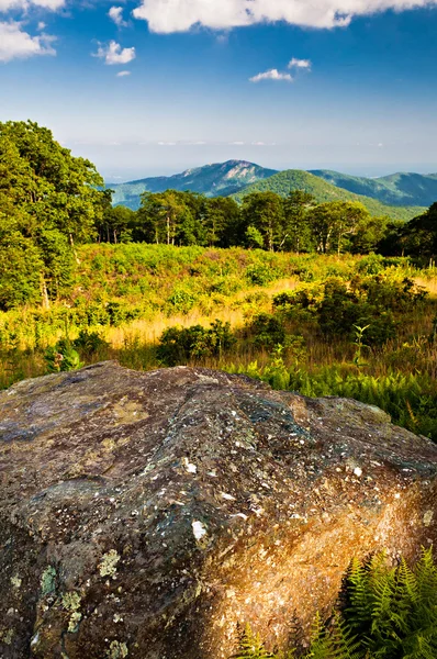 Evening view toward Old Rag from Thoroughfare Overlook, on Shena — Stock Photo, Image
