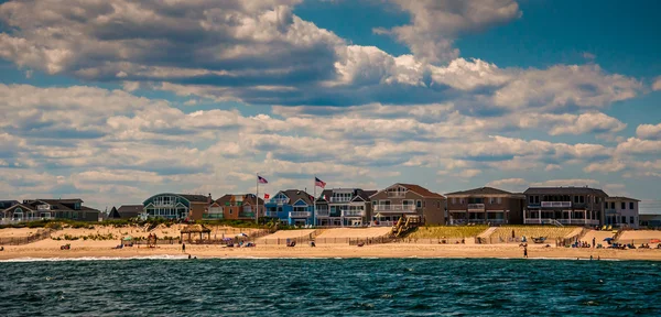 plaj evleri ve point Pleasant, yeni Serhat sahilde insanlar