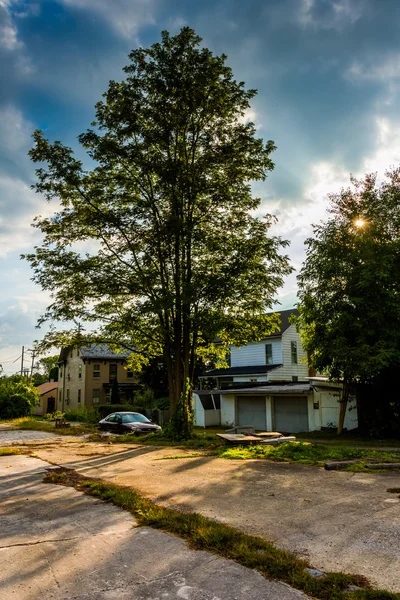 Nedgångna bostäder i bairs, pennsylvania, — Stockfoto