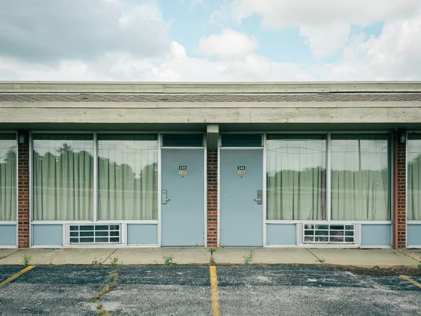 Abandoned Diamond Inn Motel Route Villa Ridge Missouri — Stock Photo, Image