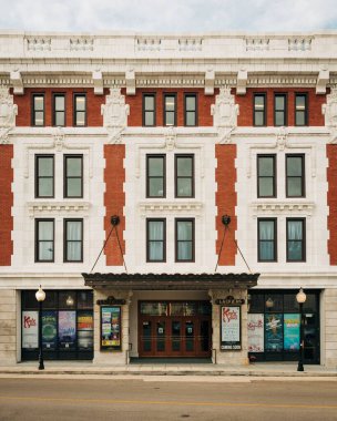 Springfield, Missouri 'deki Landers Tiyatrosu' nun tarihi mimarisi.