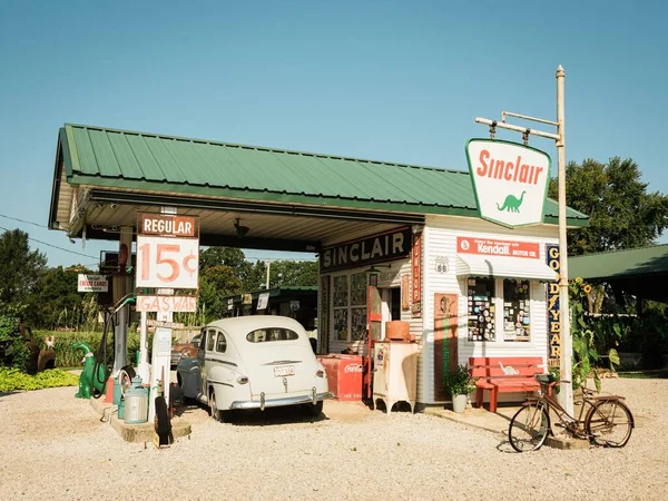 Garys Gay Parita Sinclair Estação Serviço Route Spencer Missouri — Fotografia de Stock