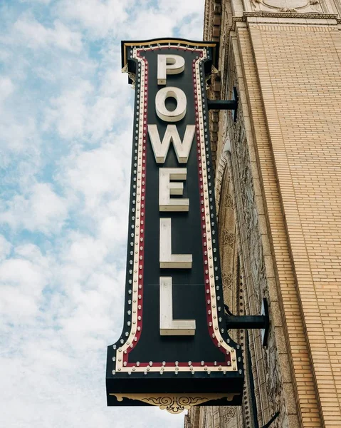 Señal Powell Hall Louis Missouri — Foto de Stock