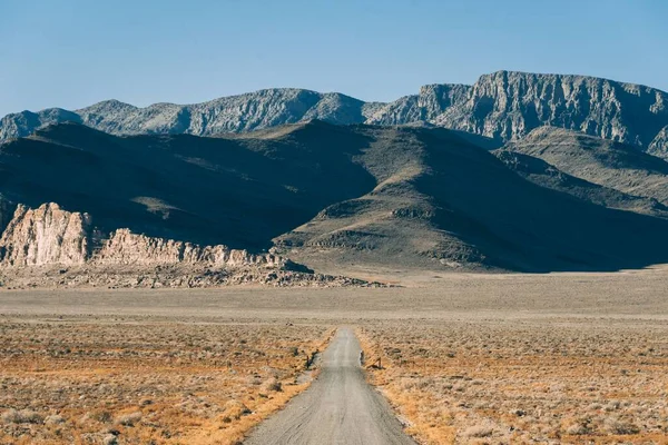 Paysage Désertique Avec Montagnes Sur Route Dans Ouest Utah — Photo