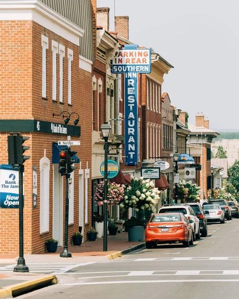 Señal Restaurante Vintage Southern Inn Lexington Virginia — Foto de Stock