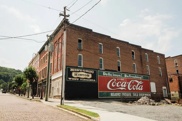 Hindistan Batı Virginia Coca Cola Boyaması Tabela Binalar — Stok fotoğraf