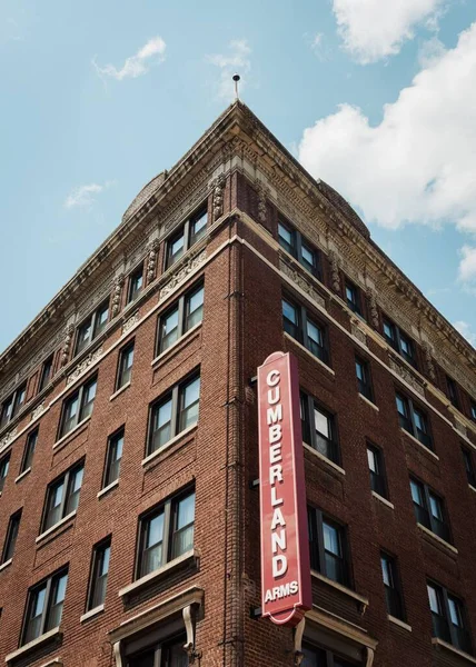 Firma Cumberland Arms Centro Cumberland Maryland — Foto de Stock