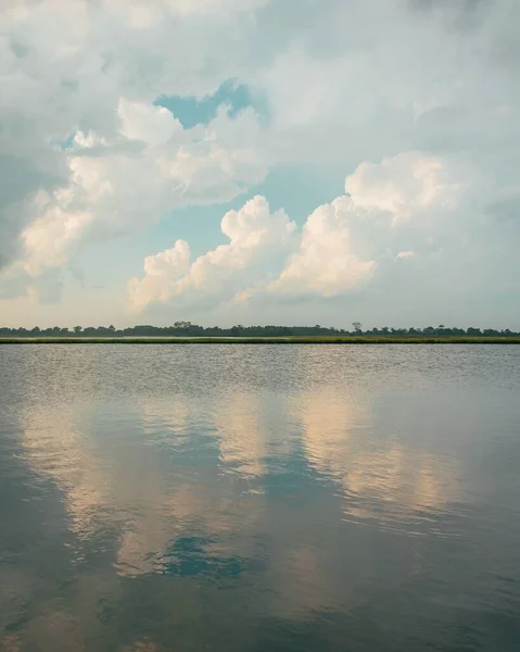 Reflektioner Våtmarker Vid Assateague Island National Seashore Maryland — Stockfoto