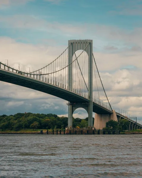 Vista Del Puente Whitestone Queens Nueva York — Foto de Stock