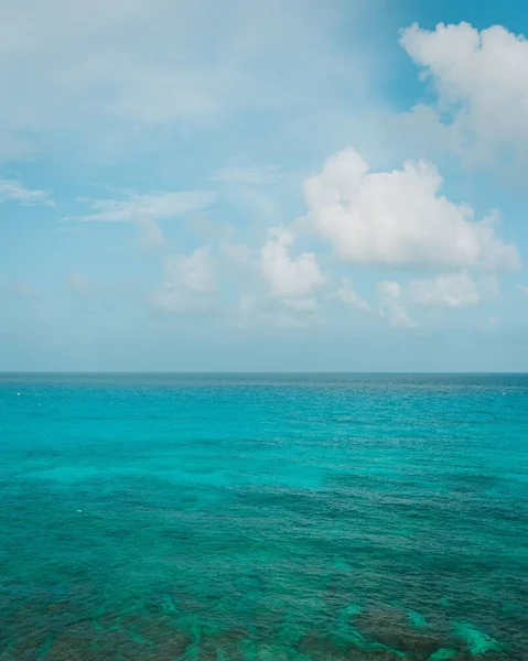 View of beautiful blue waters, Isla Mujeres, Mexico