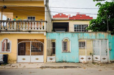 Tulum, Quintana Roo, Meksika 'daki renkli evler
