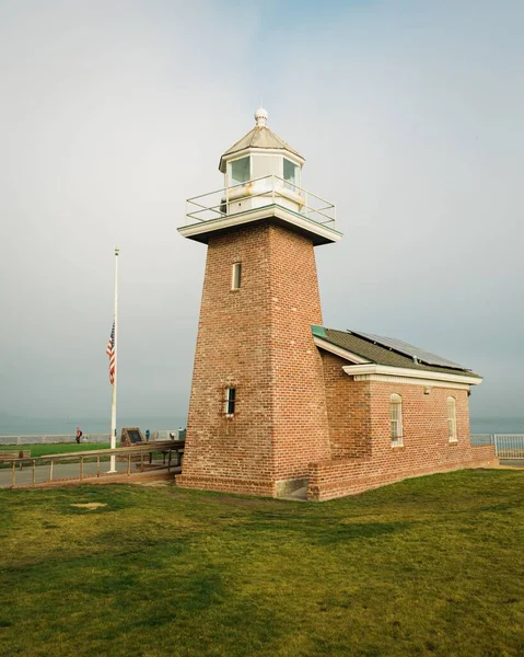 Latarnia Morska Mark Abbott Memorial Lighthouse Point Santa Cruz Kalifornia — Zdjęcie stockowe