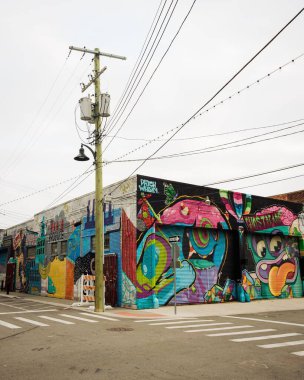 Doğu Market 'te sokak sanatı, Detroit, Michigan