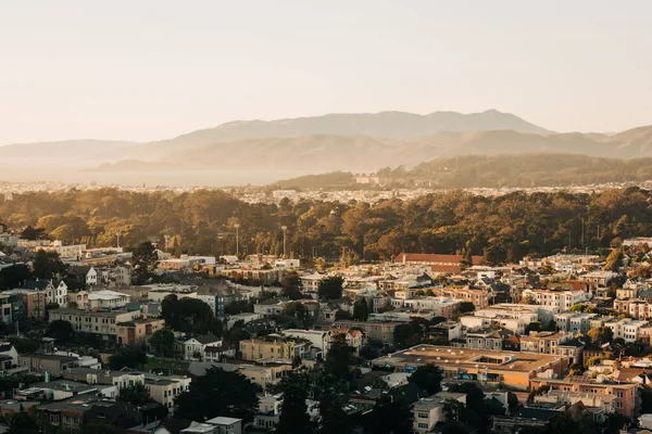 タンク パーク カリフォルニア州サンフランシスコ の見晴らしからの夕景 — ストック写真