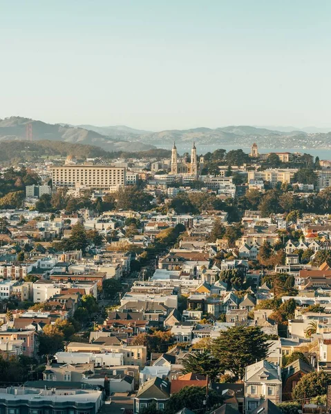 Evening View Overlook Tank Hill Park San Francisco California — Stock Photo, Image