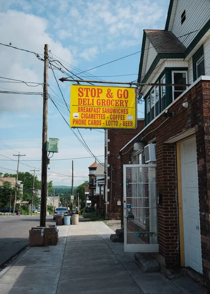 Stop Deli Grocery Vintage Sign Mount Pleasant Schenectady New York — Foto de Stock