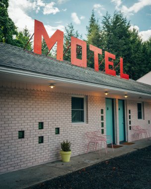 Starlite Motel vintage tabelası, Kerhonkson, New York