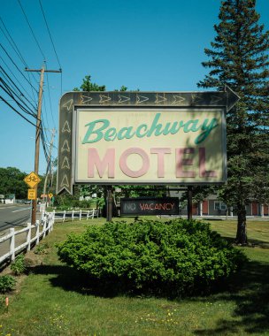 Beachway Motel vintage tabelası, Salisbury, Massachusetts