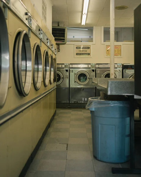 Classic Interior Chez Nous Launderette Manchester New Hampshire — Stock Photo, Image