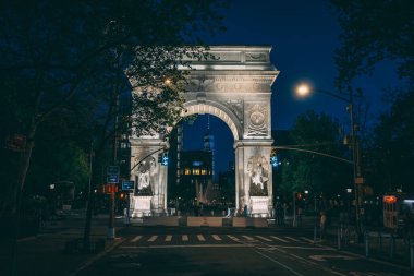 Gece Washington Meydanı Kemeri, Manhattan, New York
