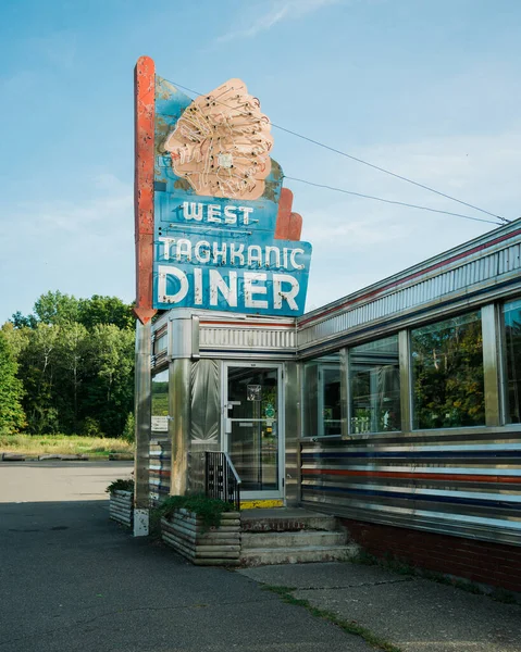 West Taghkanic Diner Vintage Sign Ancram New York — Stock Photo, Image