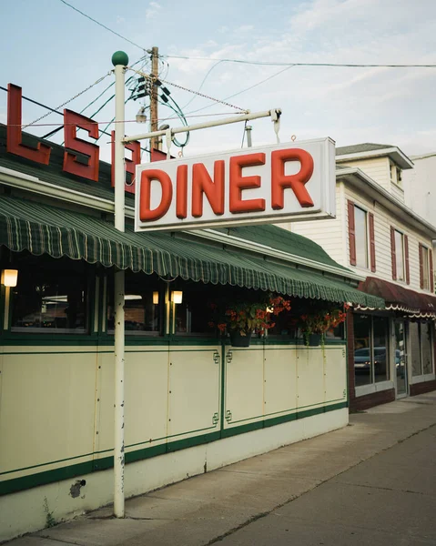 Wellsboro Diner Vintage Sign Wellsboro Pennsylvania — 스톡 사진