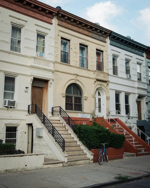 Όμορφα Σπίτια Στο Κράουν Χάιτς Μπρούκλιν Νέα Υόρκη — Φωτογραφία Αρχείου