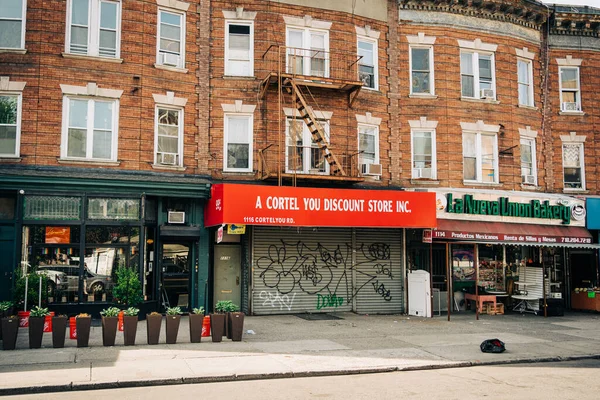 Panneau Vintage Cortelyou Discount Brooklyn New York — Photo