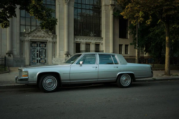 Oldtimer Geparkt Auf Dem Eastern Parkway Crown Heights Brooklyn New — Stockfoto