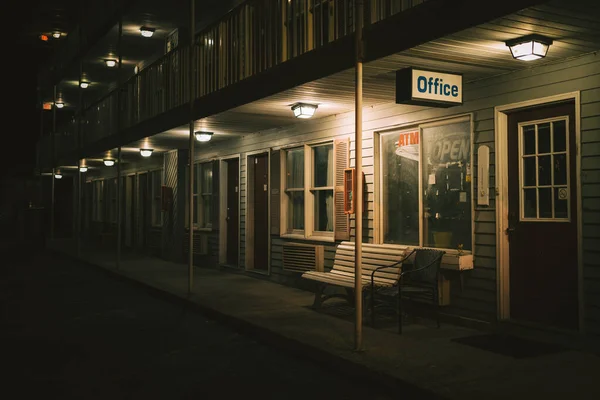Motel Noche Seaside Heights Nueva Jersey — Foto de Stock