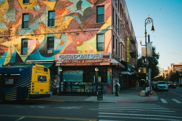 Greenpoint Deli Vintage Sign Brooklyn New York — Stock fotografie
