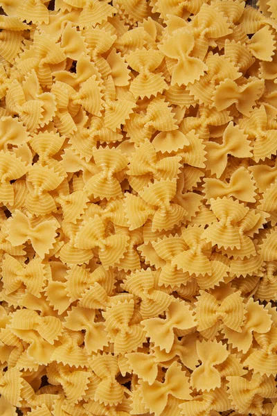 Pasta Concept Numbers Bowtie Butterfly Shaped Farfalle Pasta Gathered One — Stock Photo, Image