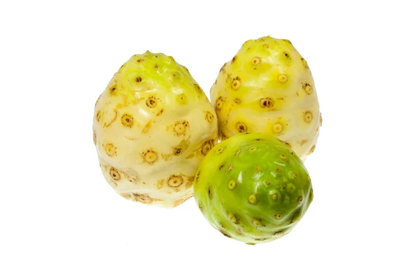 Fruta Noni isolada — Fotografia de Stock