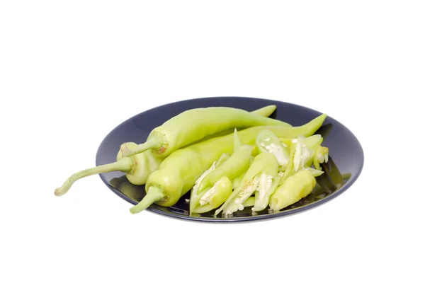 Grønn chilipepper – stockfoto