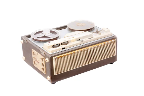 Grabadora de cinta portátil antigua — Foto de Stock