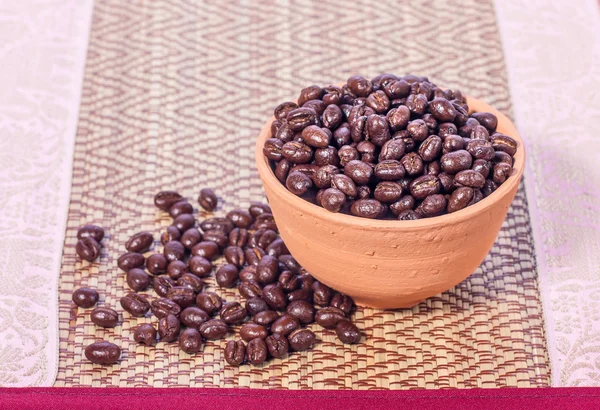 Peaberry kaffebönor — Stockfoto