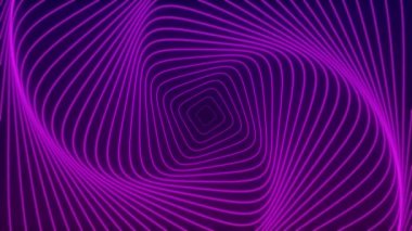 Mor spiral arka plan, kopyalama alanı olan koyu arkaplan. Hareket tasarımı canlandırması