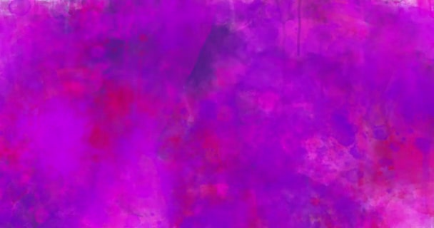 Violet Aquarelle Texture Fond Animation Peinture Couleur Éclaboussure Aquarelle — Video