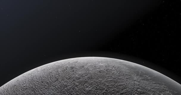 Superfície Lua Exploração Espacial Expedição Lua Órbita Lunar — Vídeo de Stock