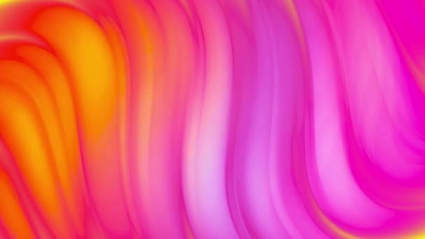 Помаранчева Фіолетова Абстрактна Анімація Фону Рідкий Градієнт Хвилями Рожеве Компонування — стокове відео