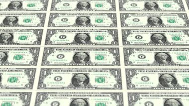 Bir dolarlık banknot hareket arkaplanı
