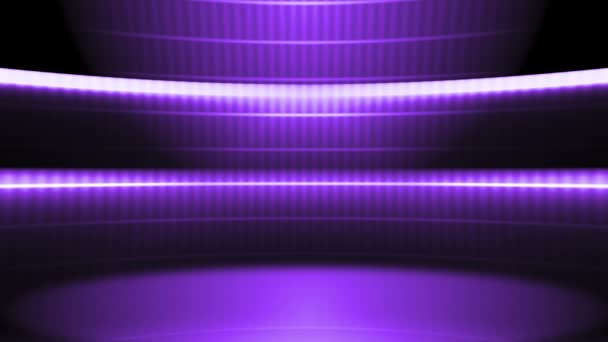 Tecnologia Fundo Com Espaço Cópia Fundo Roxo Com Luzes — Vídeo de Stock