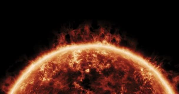 Imágenes Superficie Solar Rotación Estelar Radiación Solar — Vídeo de stock