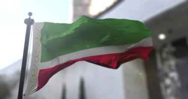 Çeçenistan, Çeçen Cumhuriyeti ulusal bayrağı dalgalandırıyor. Hükümet politikası ve ülke haberleri