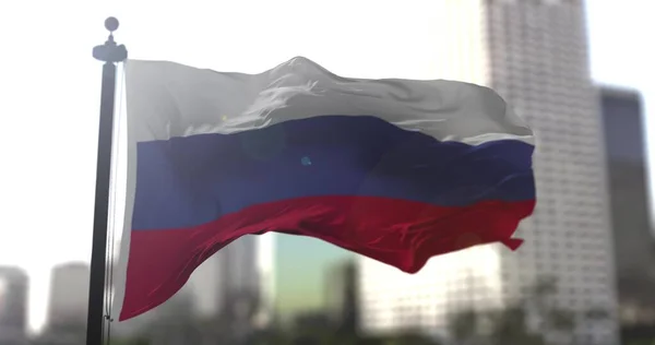 Rusya Ulusal Bayrağı Rus Ülkesi Bayrağı Sallıyor Politika Haber Illüstrasyonu — Stok fotoğraf
