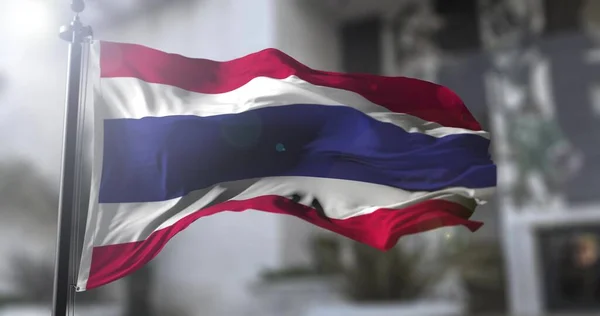 Thailands Nationella Flagga Thailands Flagga Politik Och Nyheter Illustration — Stockfoto